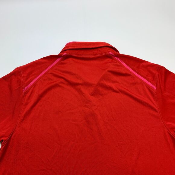 IJP Design Polo Shirt Mens XL Extra Large Red Moisture Wicking Athletic Golf - Picture 9 of 11